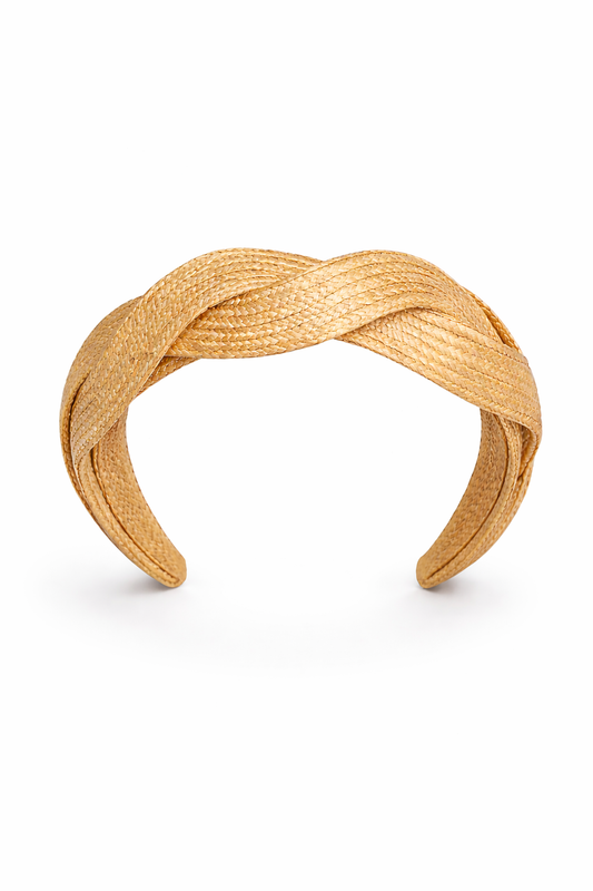DIADEMA TRENZADA COLOR NATURAL / Pre-order