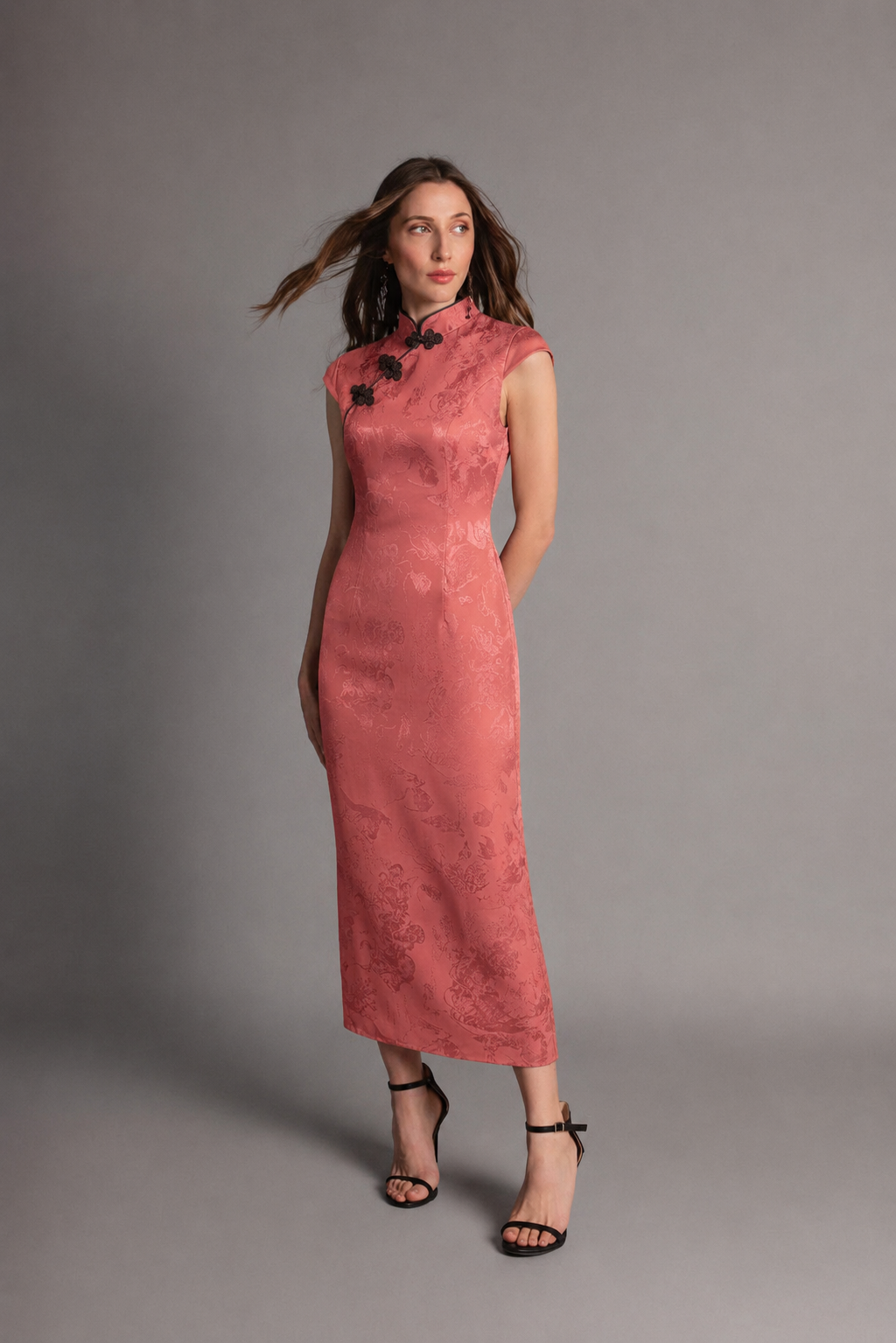 VESTIDO XIHE TEJA