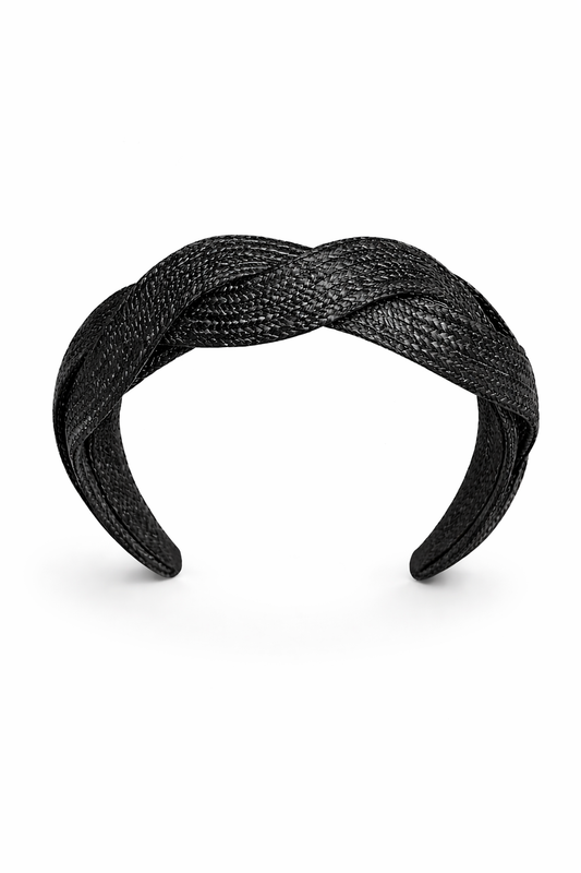 DIADEMA TRENZADA NEGRA / Pre-order