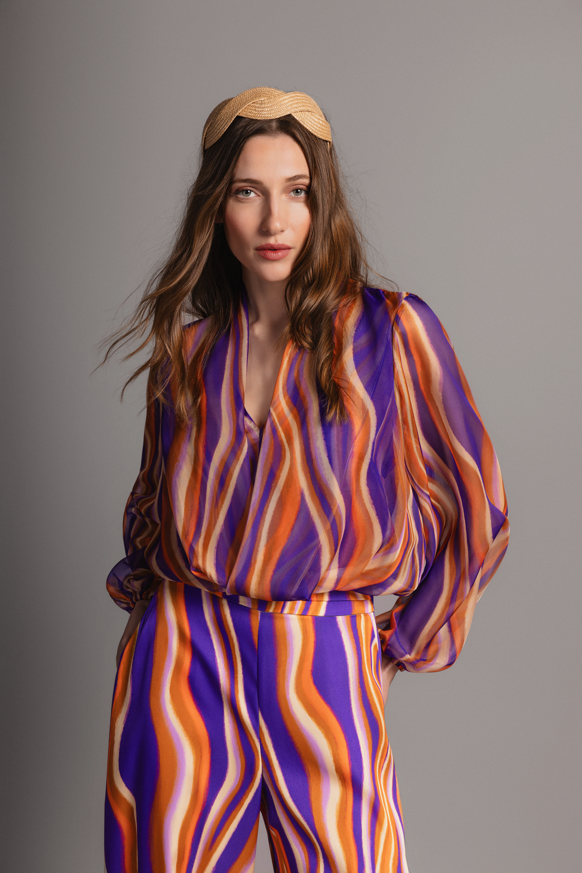 BLUSA AURORA ONDAS VIOLETA